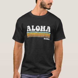 T-shirt Rétro Vintage Aloha Hawaii Hommes Détestés Femmes 