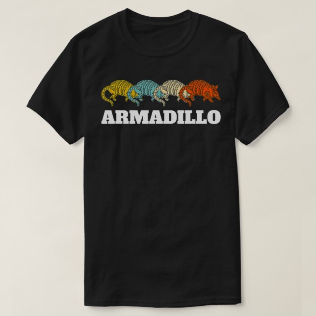 T-shirt Retro Vintage Armadillo  (Design devant)