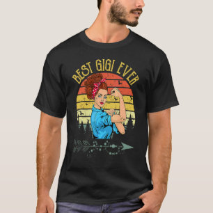 T-shirt Retro Vintage Best Gigi Ever Gigi Fête des Mères 1