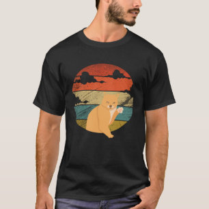T-shirt Retro vintage Chat et Cute animal matériel 9