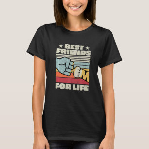 T-shirt Retro Vintage Chat Meilleur Ami Pour La Vie Fist B