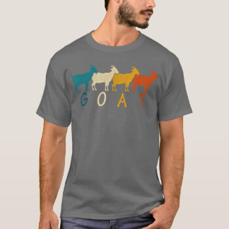 T-shirt Retro vintage chèvre Tee chèvres animales Adultes