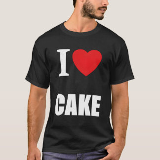 T-shirt Retro Vintage Classic I Love Cake