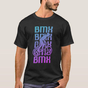 T-shirt Rétro Vintage classique BMX vélo cycliste Rider