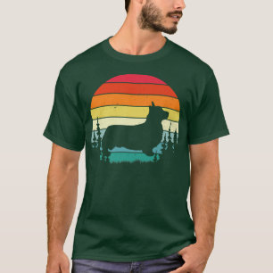 T-shirt Retro Vintage Corgi Amoureux des chiens Cadeau Hom