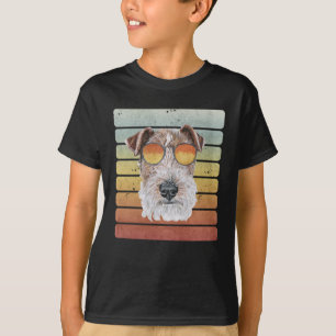 T-shirt Rétro Vintage Coucher de soleil Wire Fox Terrier M