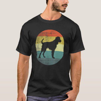 T-shirt Retro Vintage Design Irish Wolfhound Dog
