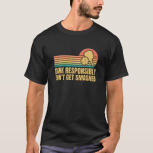 T-shirt Retro Vintage Dink de manière responsable Ne pas ê