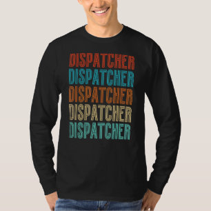 T-shirt Rétro Vintage Dispatcher 911 Femmes Hommes Dispatc