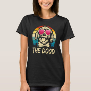 T-shirt Rétro Vintage Doodle Le Goldendoodle Enfants Mo