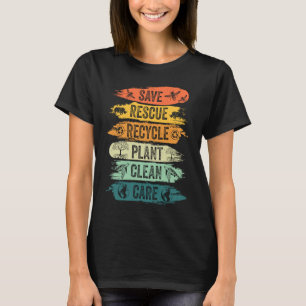 T-shirt Retro Vintage Enregistrer les abeilles Secourir le