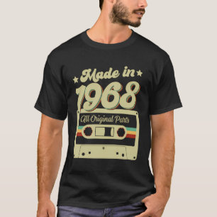 T-shirt Rétro Vintage Fabriqué En 1968 Toutes Les Pièces O