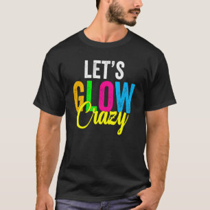T-shirt Retro Vintage Fou Lumineuse tenue folle Couleur ré