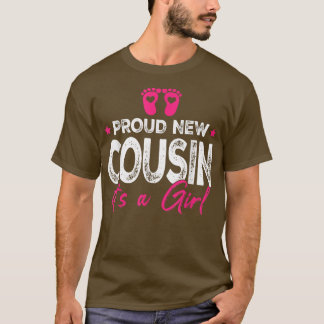 T-shirt Retro Vintage Genre Révèle Fier Nouveau Cousin Son