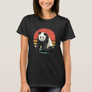 T-shirt Retro Vintage Giant Panda Ours Zoologiste animal B