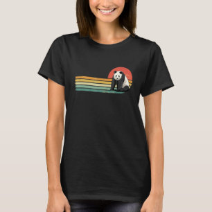 T-shirt Retro Vintage Giant Panda Ours Zoologiste animal B