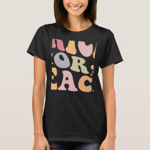 T-shirt Rétro Vintage Groovy Trick Or Teach Halloween Teac