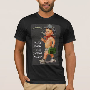 T-shirt Retro Vintage Hi-Ho Retirement Gift Tee