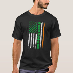 T-shirt Retro Vintage irlandais USA Drapeau Sport Volleyba