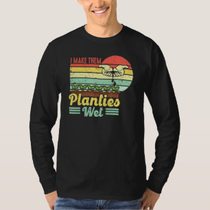 T-shirt Retro Vintage Je Les Rends Planties Plante Humide 