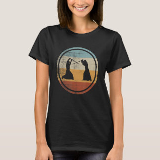 T-shirt Retro Vintage Kendo Fighter Training Kendo