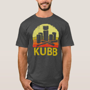 T-shirt Retro Vintage KUBB Yard Jeu T Jardin Jeu