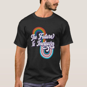 T-shirt Retro Vintage L'Avenir Est Inclusif LGBT Gay Rig
