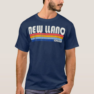 T-shirt Retro Vintage les années 70 80s Style New Llano Lo