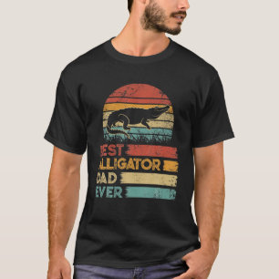 T-shirt Retro Vintage Meilleur Alligator Papa Jamais S Ani