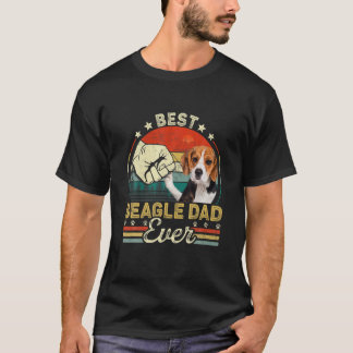 T-shirt Retro Vintage meilleur Beagle père jamais Fête des