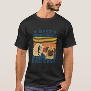 T-shirt Retro Vintage Meilleur Carlin Papa Ever Chien