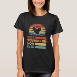 T-shirt Rétro Vintage meilleur écureuil maman toujours che