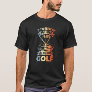 T-shirt Retro Vintage Meilleur Plaisir de Golfing Citation