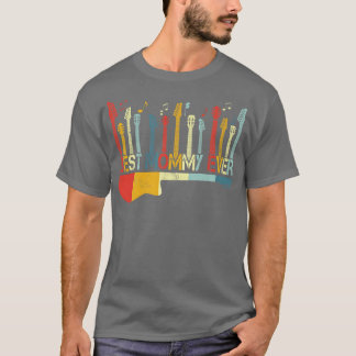 T-shirt Retro Vintage Meilleure maman Ever Guitare Lover G