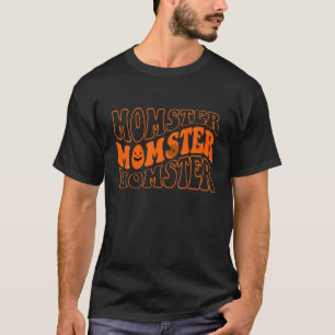 T-shirt Rétro Vintage Momster Skeleton Éffrayant Halloween