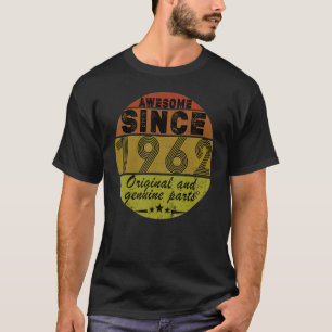 T-shirt Retro Vintage Original Et Véritable Parties 60th B