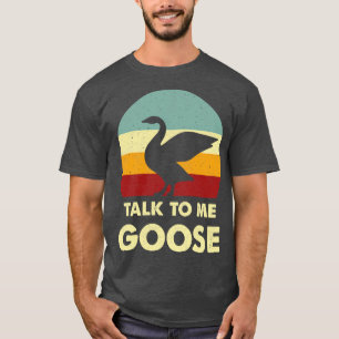 T-shirt Retro Vintage Parler à moi Goose Top Gun Citation