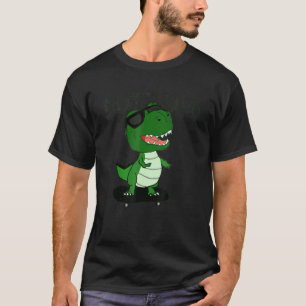 T-shirt Retro Vintage Père Noël Cruz Dinosaur Skateboard S