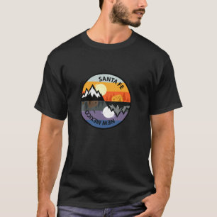T-shirt Retro Vintage Père Noël Fe Nouveau Mexique Souveni