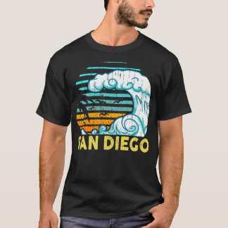 T-SHIRT RETRO VINTAGE PLAGE DE SAN DIEGO