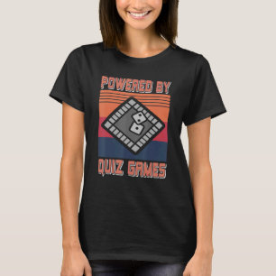 T-shirt Retro Vintage Powered By Quiz Jeux Super Presen