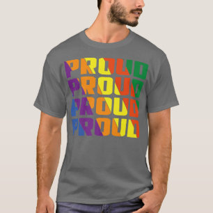 T-shirt Retro Vintage Rainbow Gay Fier Papa LGBT Pride Awa