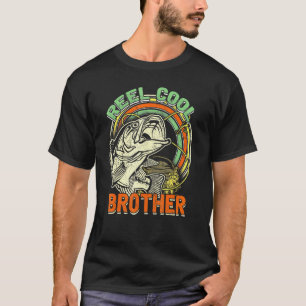 T-shirt Retro Vintage Reel Cool Brother Pêche