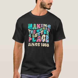 T-shirt Rétro vintage rendant le monde meilleur depuis