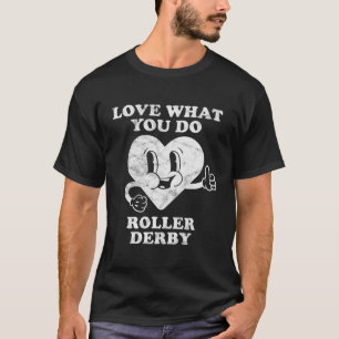 T-shirt Retro Vintage Roller Derby Lover