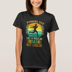 T-shirt Retro Vintage Runner Papa Fête des pères Runner Da