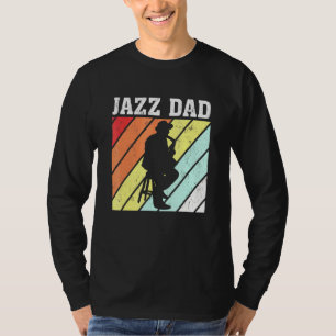 T-shirt Retro Vintage Saxophone Jazz Music Papa