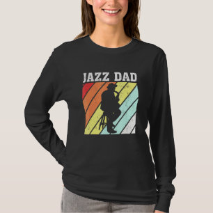 T-shirt Retro Vintage Saxophone Jazz Music Papa