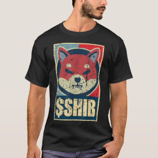 T-shirt Rétro Vintage Shiba Inu pièce Doge Tueur Crypto Ho