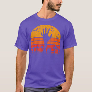 T-shirt Retro Vintage Sunset Zombie Halloween Z